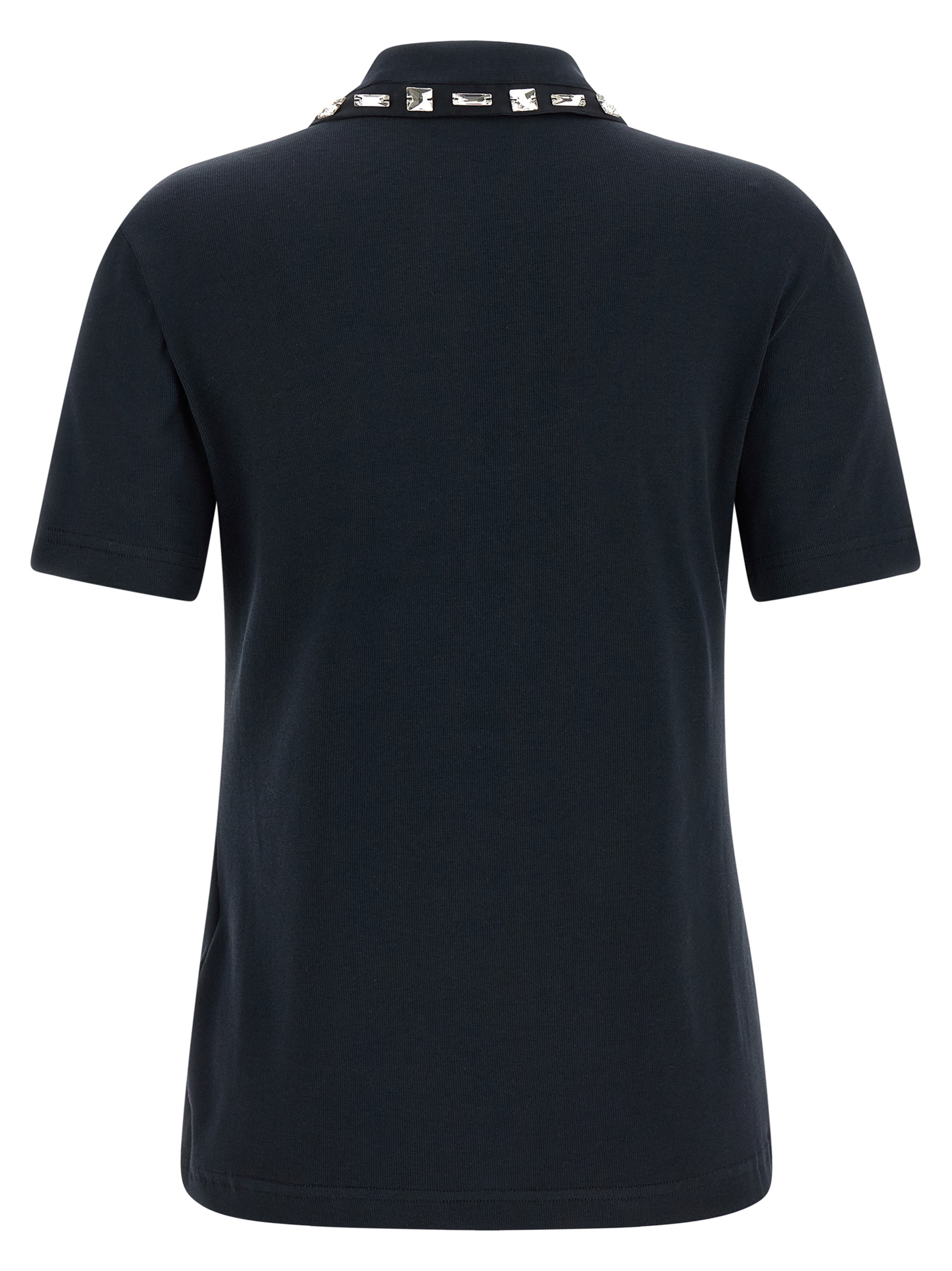 Crystal collar polo shirt - immagine 2