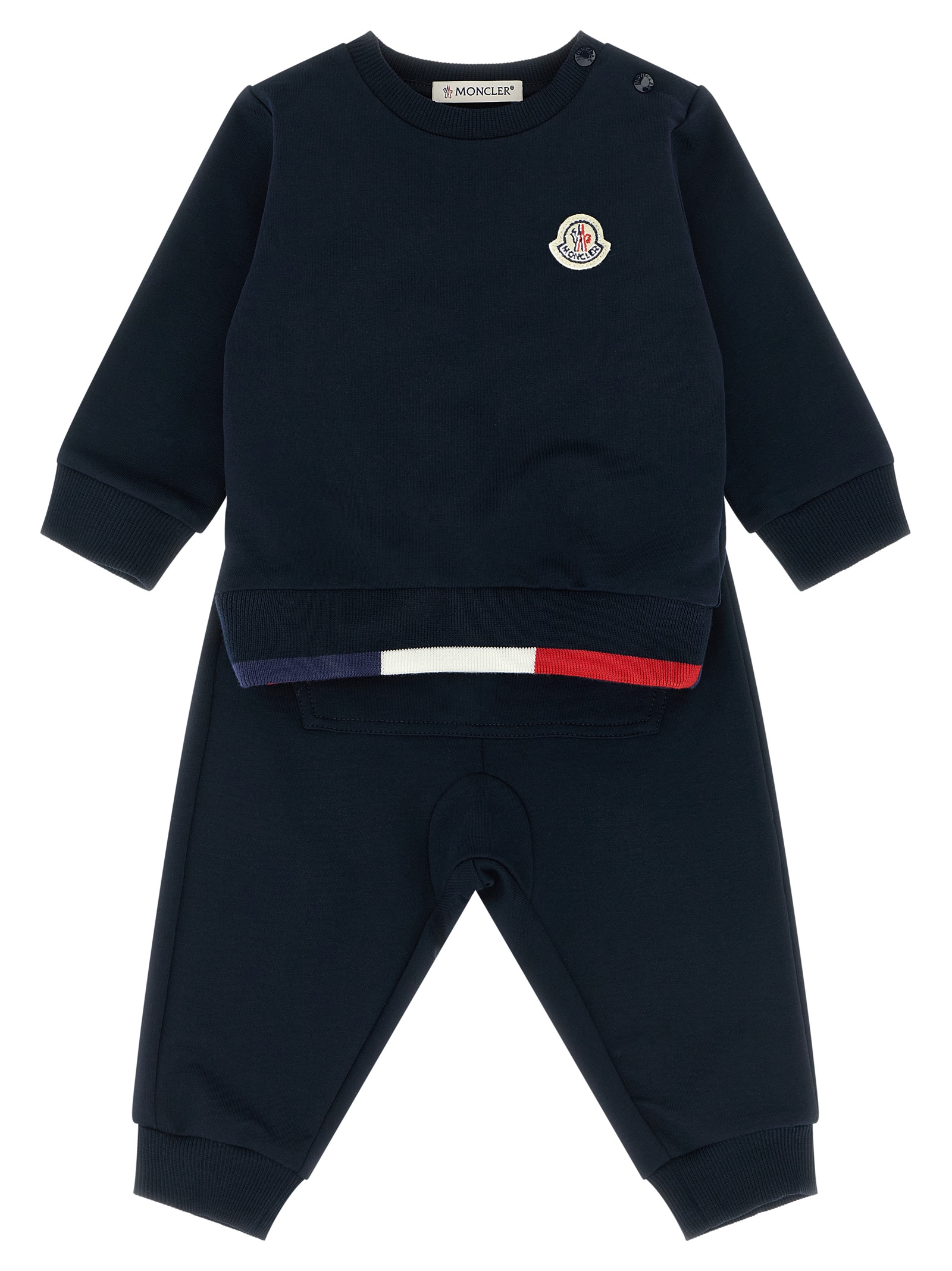 Tricolor hem sweatshirt + joggers