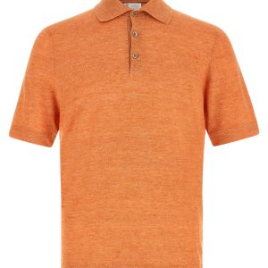 Linen cotton polo shirt
