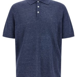 Linen cotton polo shirt
