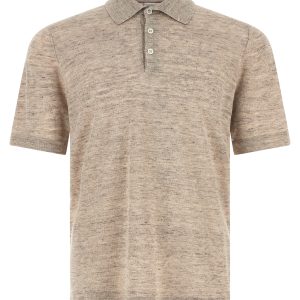 Linen cotton polo shirt