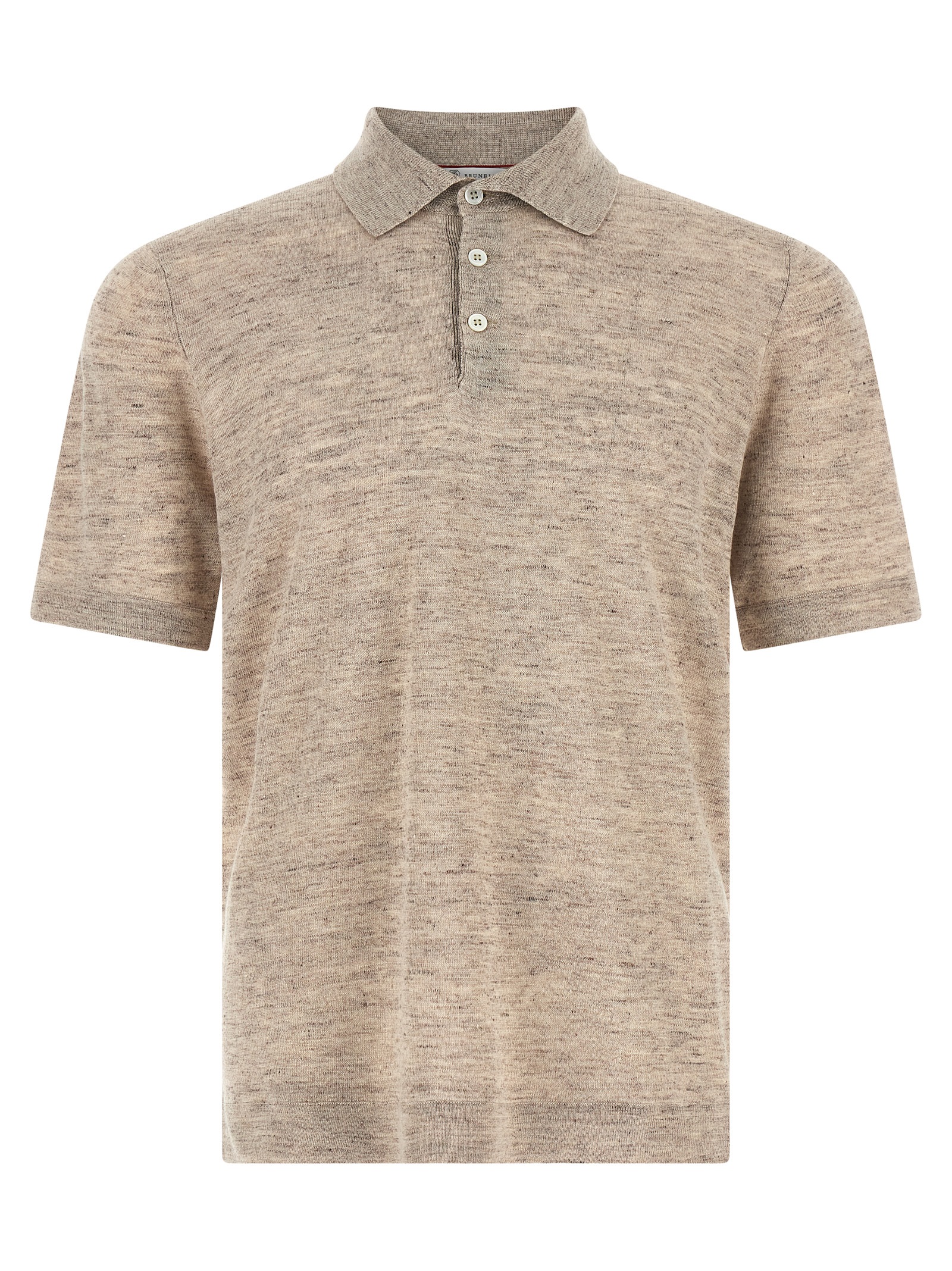 Linen cotton polo shirt