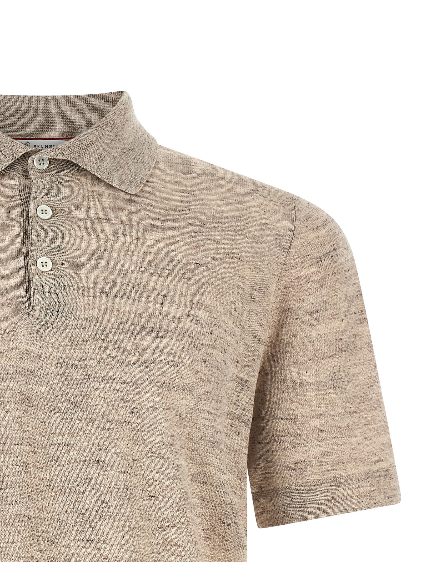 Linen cotton polo shirt - immagine 3