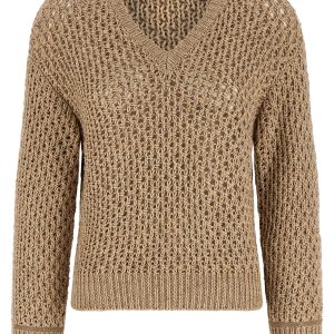 Mouliné yarn sweater