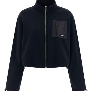 Nylon pocket sweatshirt