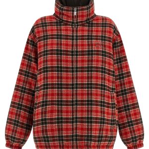 Reversible front logo down jacket