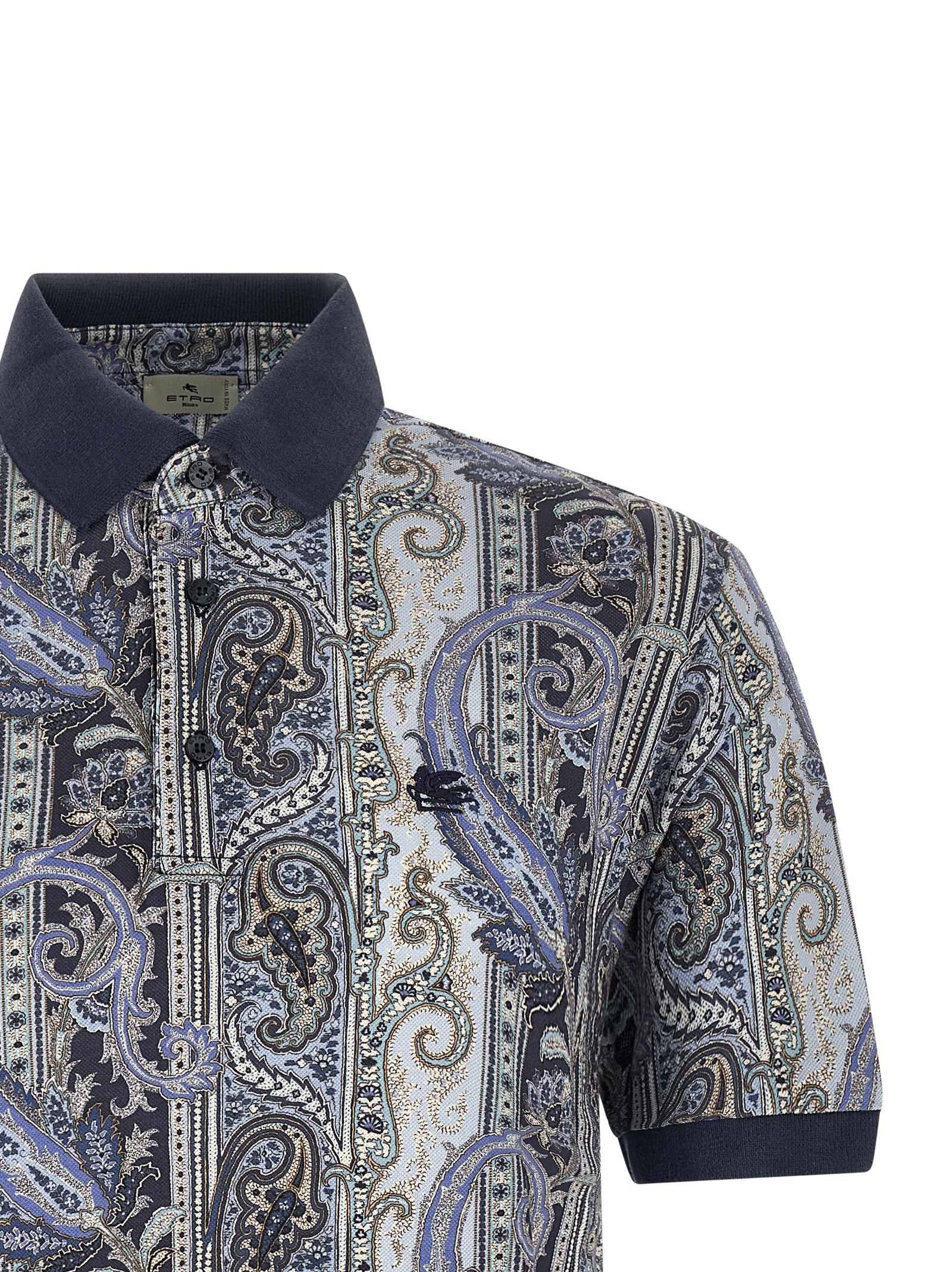 'Arnica Paisley' polo shirt - immagine 3