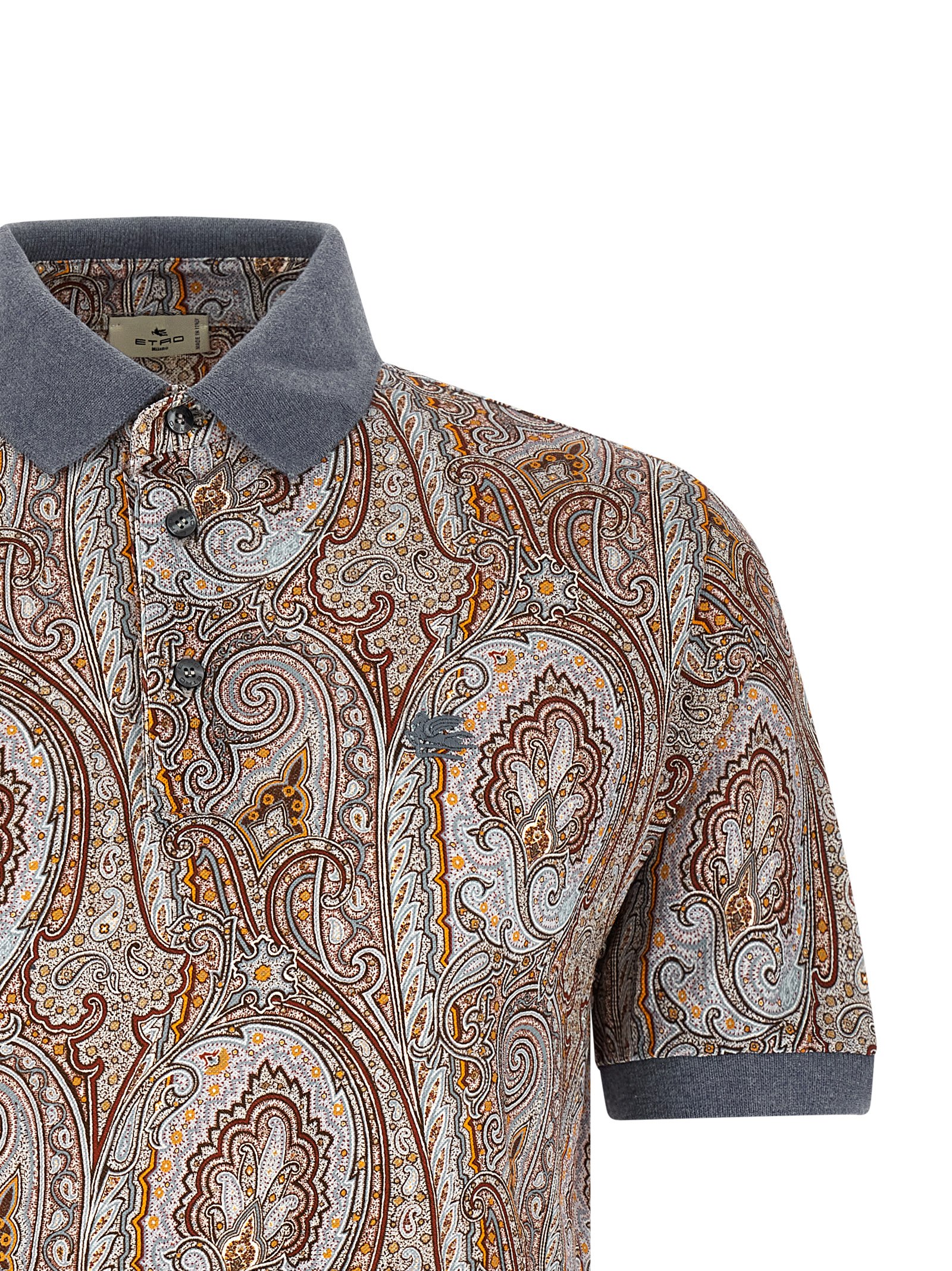 'Arnica Paisley' polo shirt - immagine 3