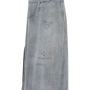 Asymmetrical construction skirt