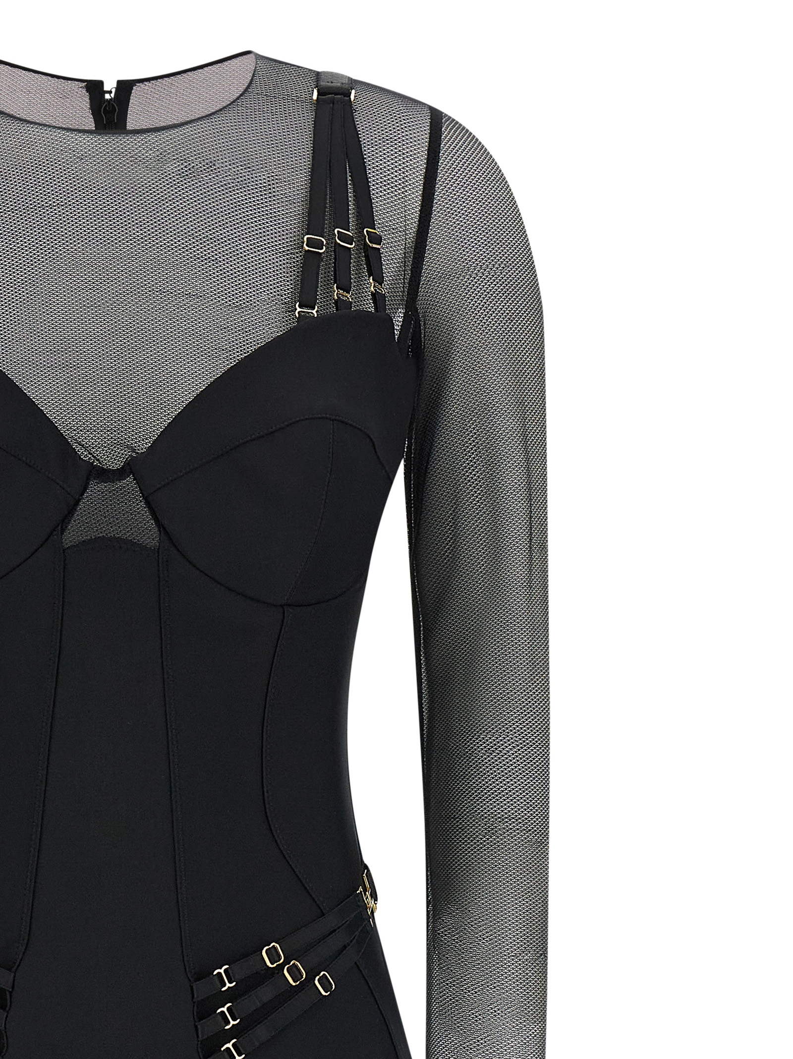 Jersey and tulle jumpsuit - immagine 3