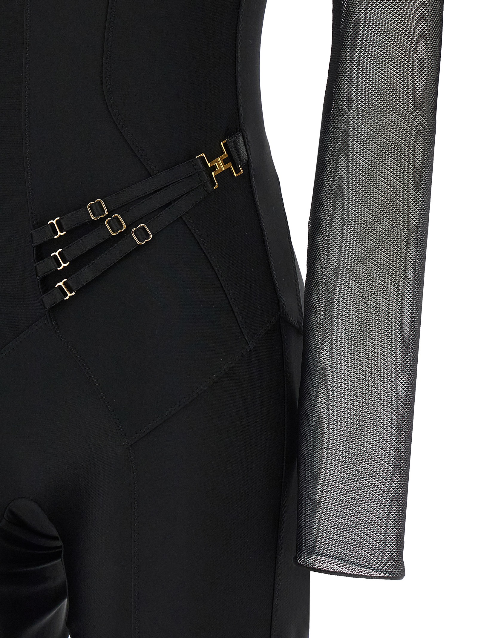 Jersey and tulle jumpsuit - immagine 4