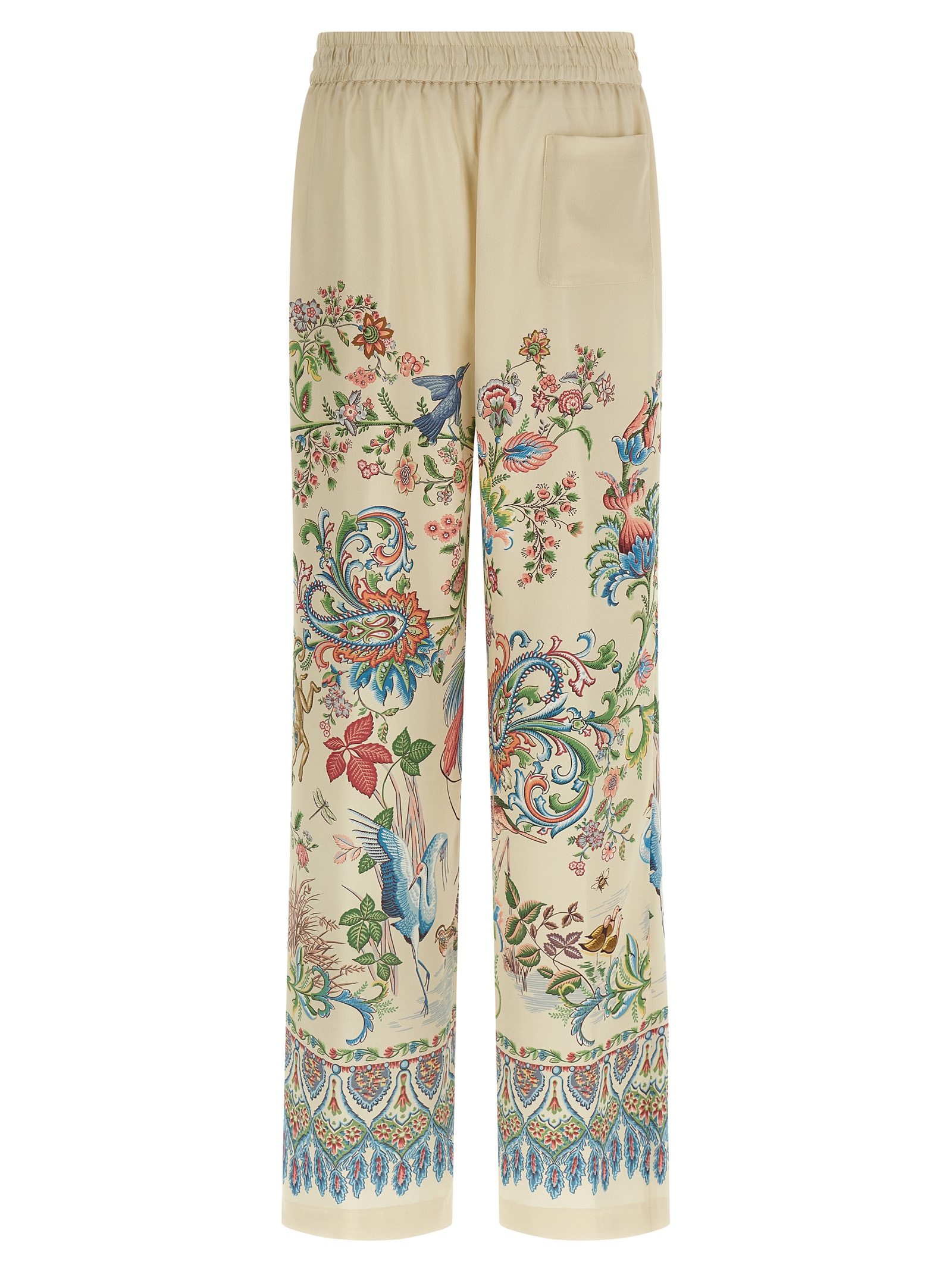 Flora and fauna printed trousers - immagine 2