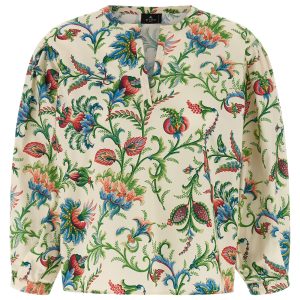 Floral cotton blouse