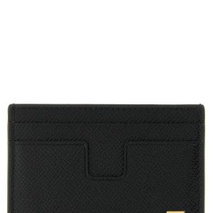 Small grain leather cardholder