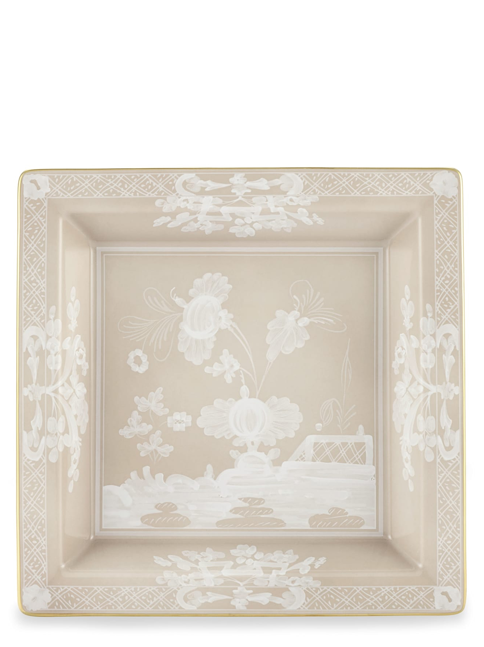 Square valet tray 'Oriente Italiano' 24.5 cm