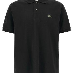 Logo patch polo shirt