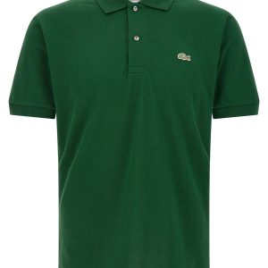 Logo patch polo shirt