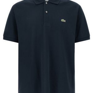 Logo patch polo shirt