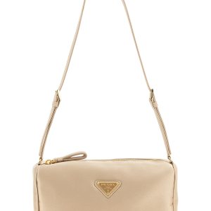 Triangle logo shoulder bag