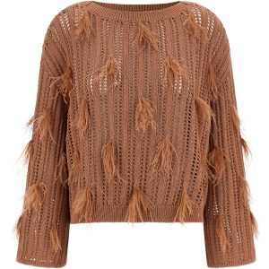 Ostrich feather sweater
