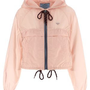 Re-Nylon Feather crop jacket