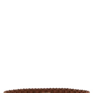 Braided leather belt