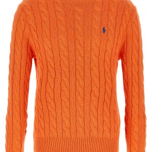 Cotton braided sweater