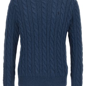 Cotton braided sweater