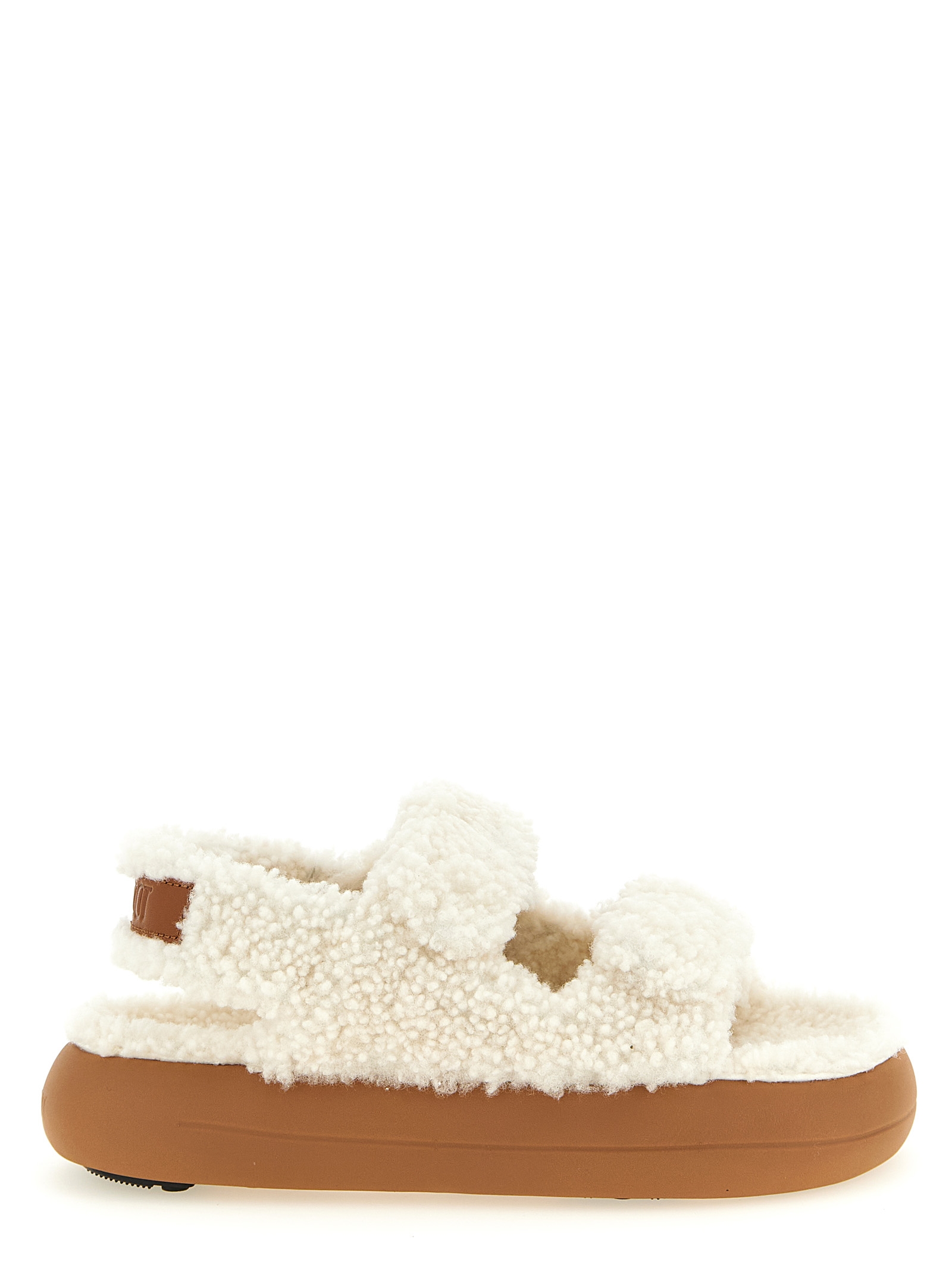 Shearling sandals