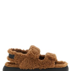 Shearling sandals