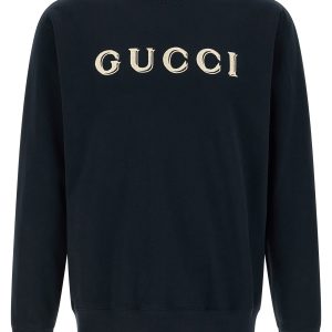 Logo embroidery sweatshirt