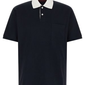 Contrast collar polo shirt