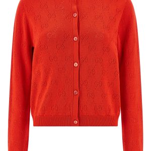 Openwork GG cardigan