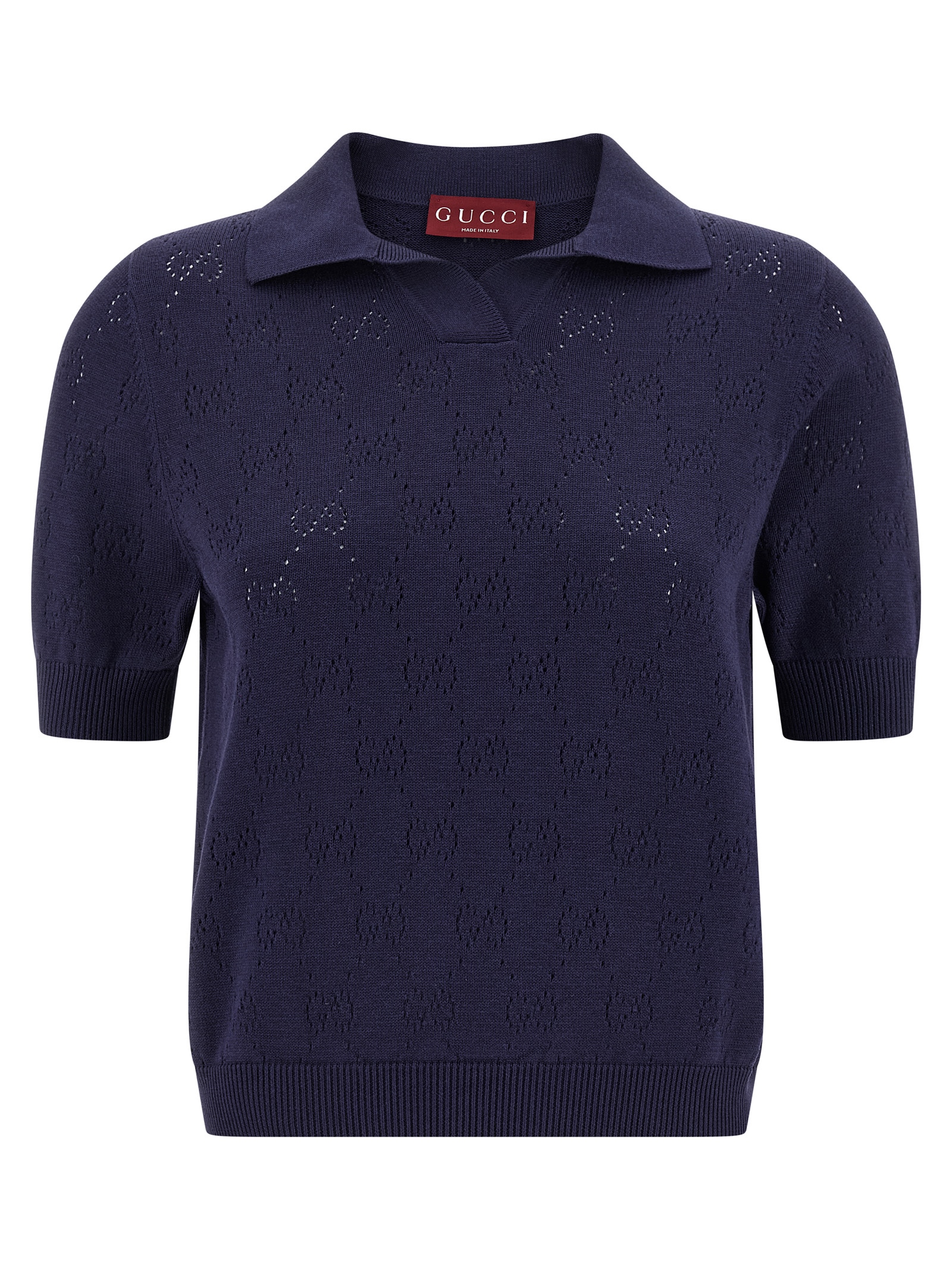Openwork GG polo shirt