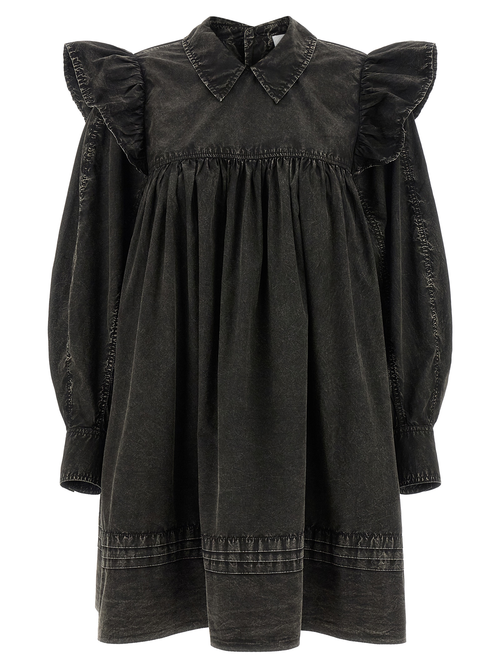 'Black Washed Mini Shirt' dress