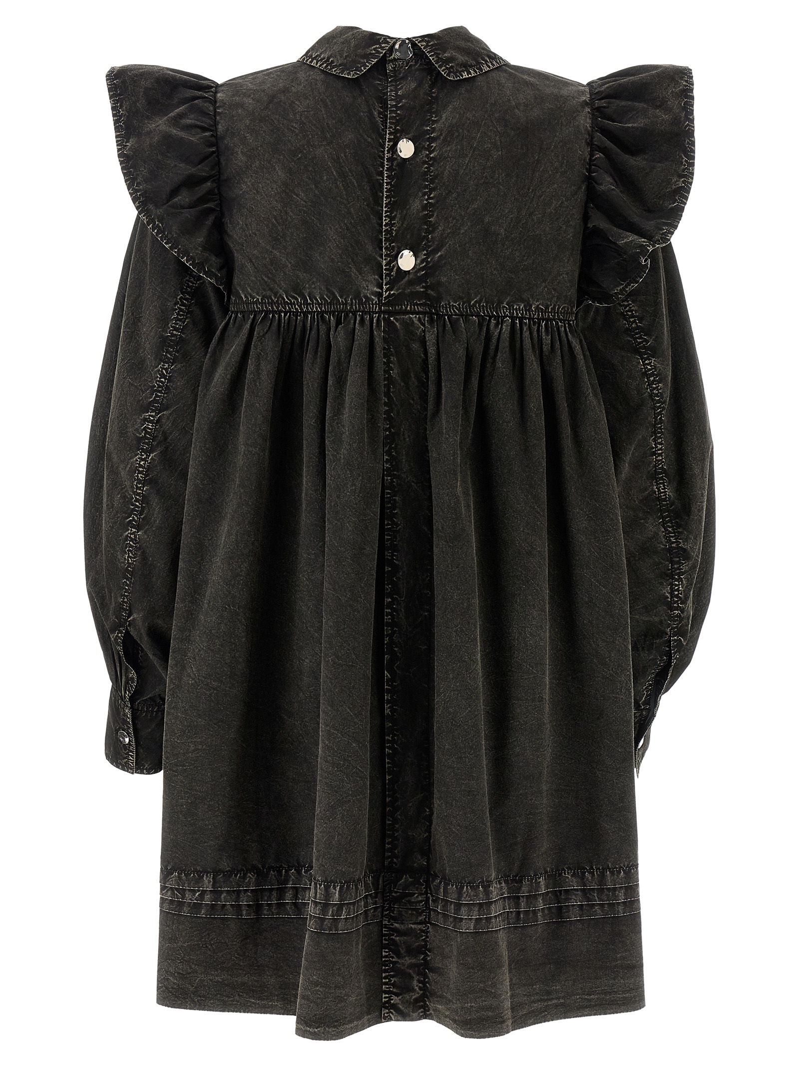 'Black Washed Mini Shirt' dress - immagine 2