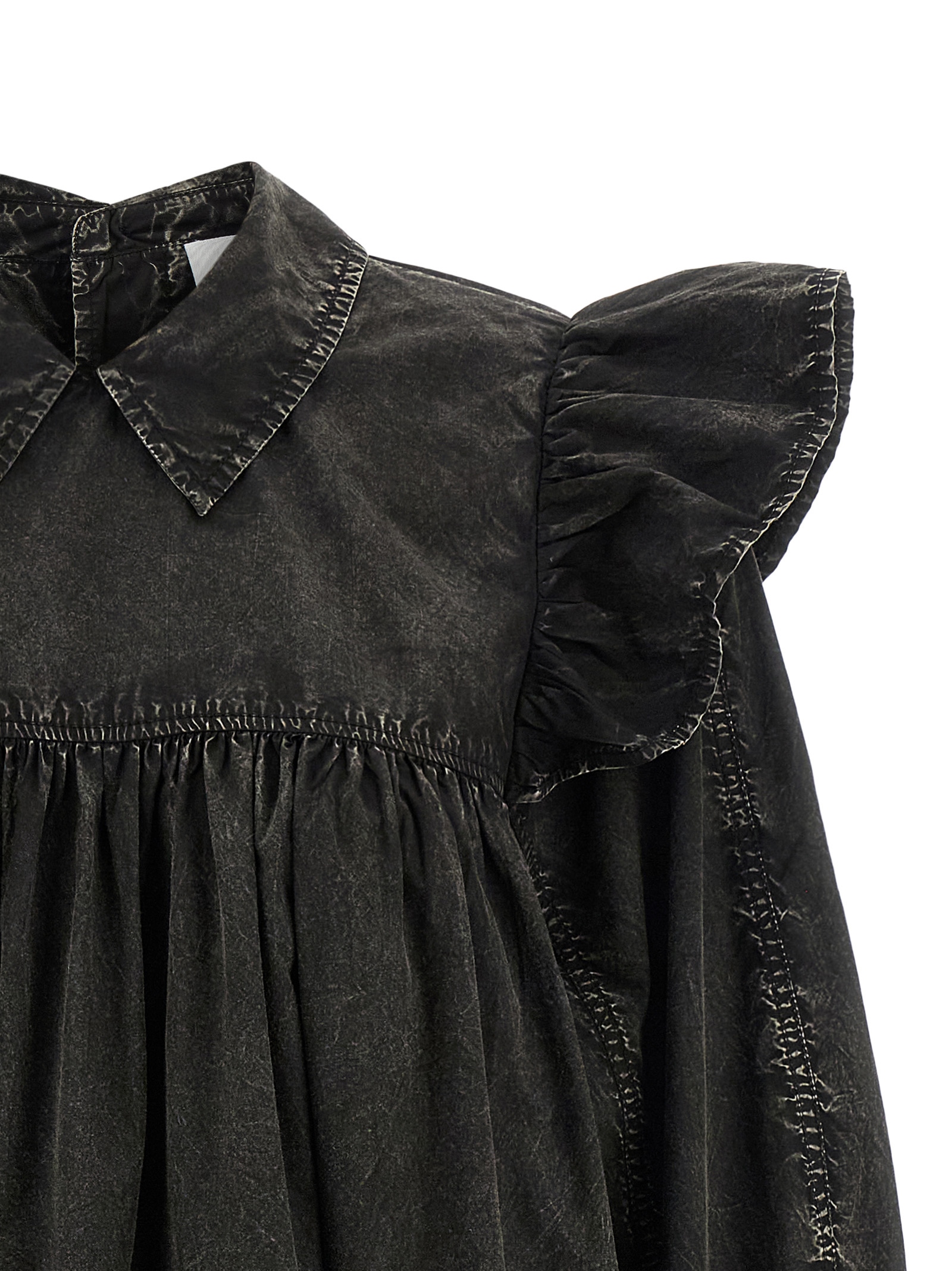 'Black Washed Mini Shirt' dress - immagine 3