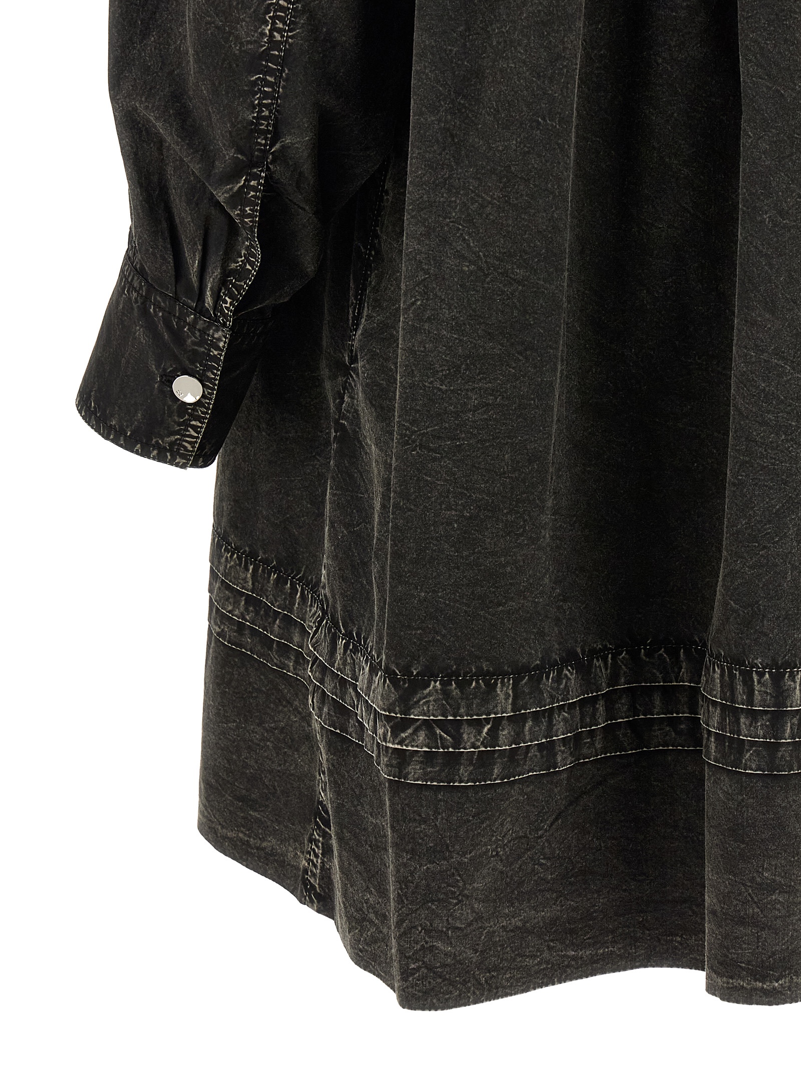 'Black Washed Mini Shirt' dress - immagine 4