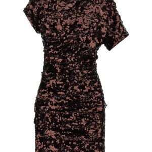 'Brown Sequins Mini' dress