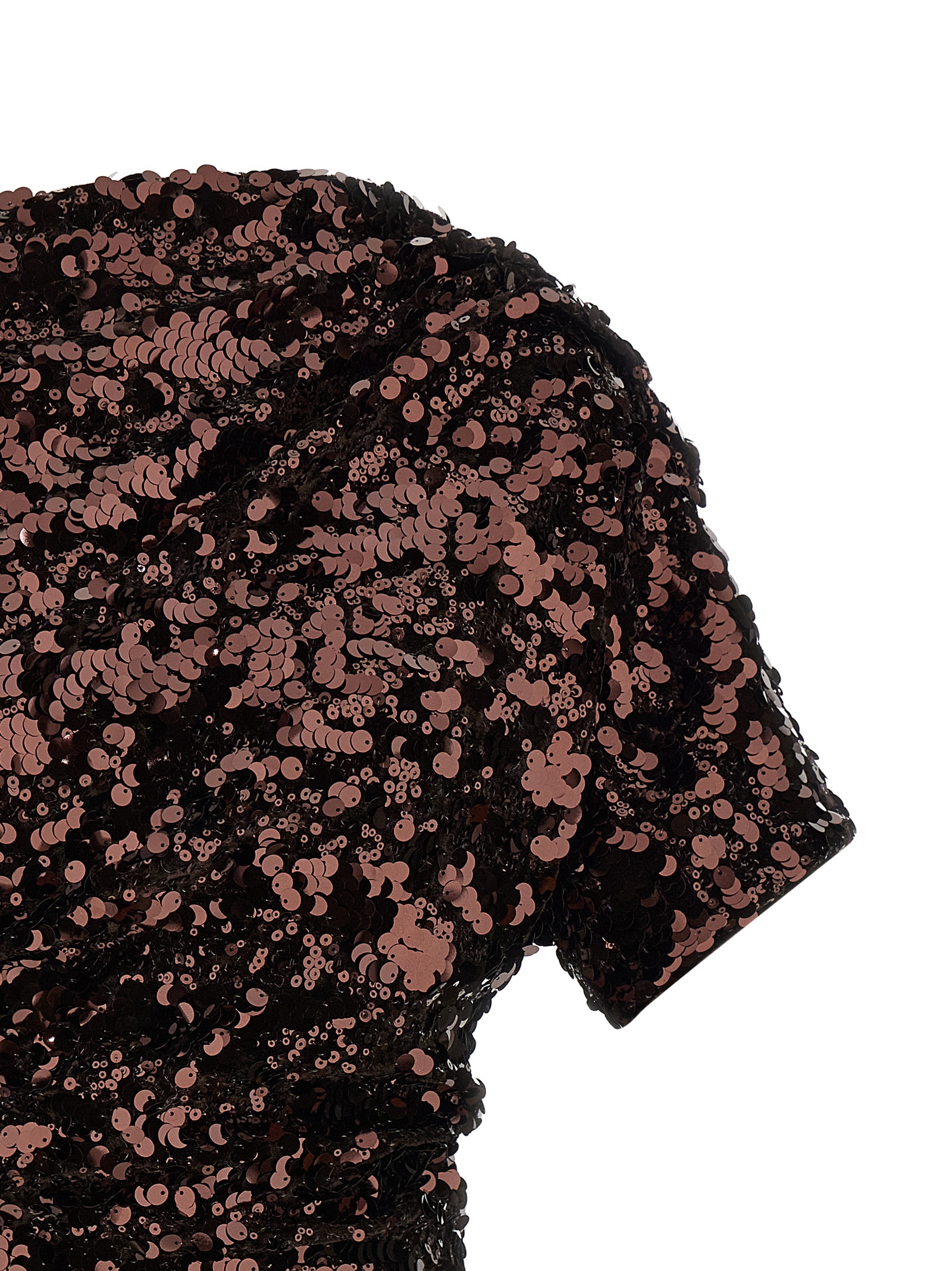 'Brown Sequins Mini' dress - immagine 3