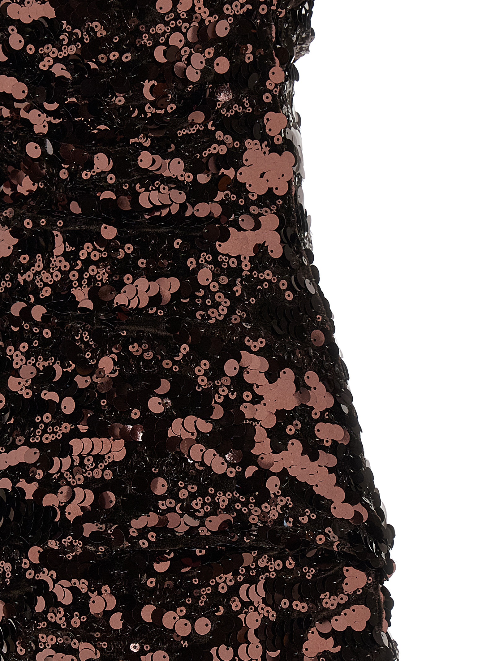 'Brown Sequins Mini' dress - immagine 4