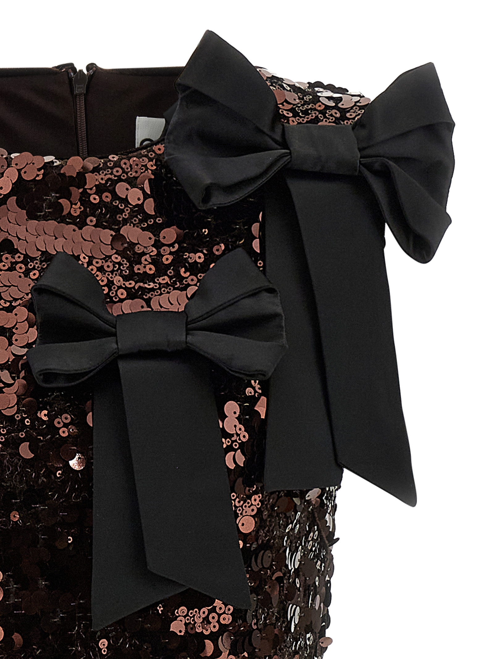 'Velvet Sequins Straight Midi' dress - immagine 3