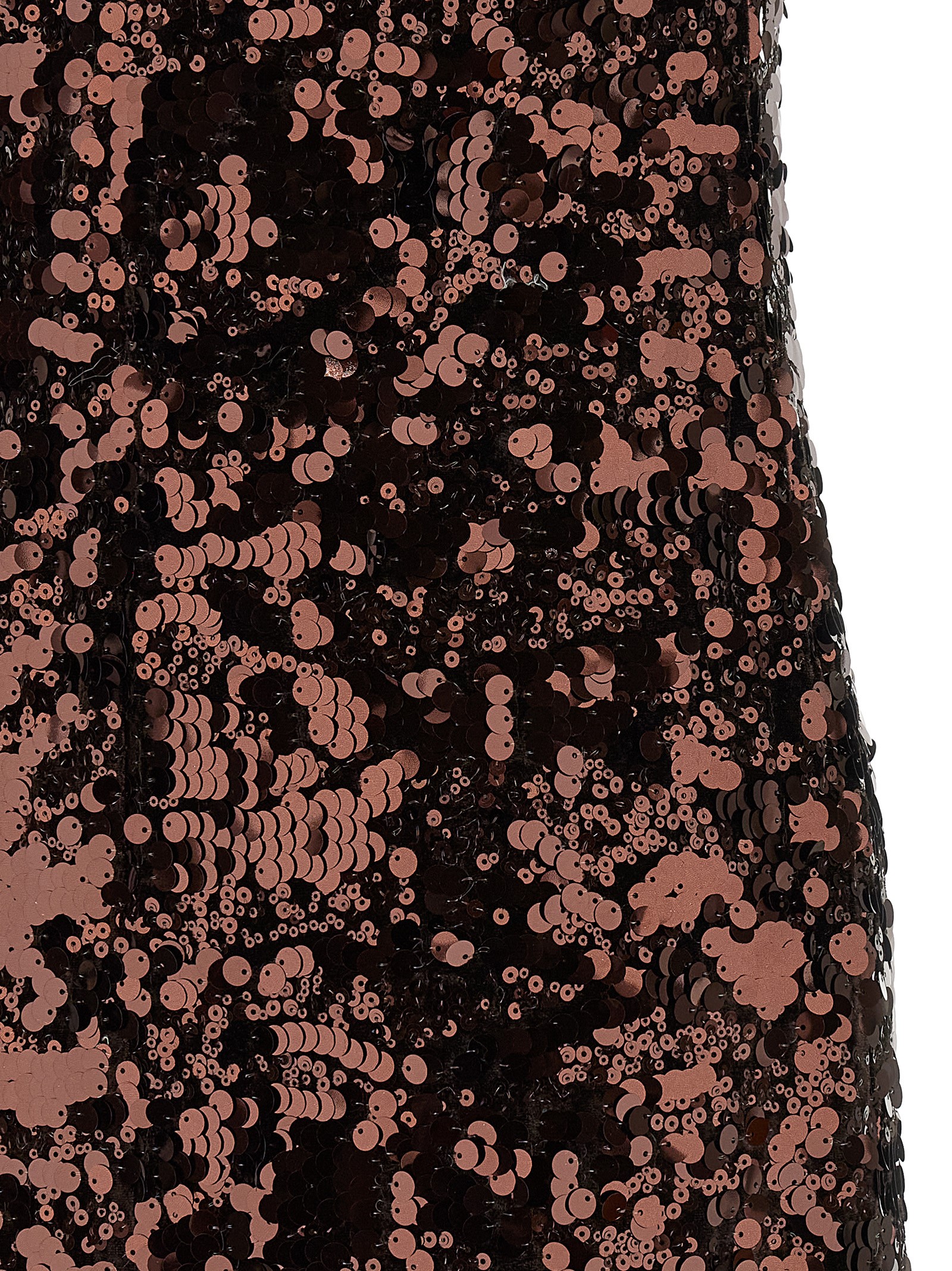 'Velvet Sequins Straight Midi' dress - immagine 4