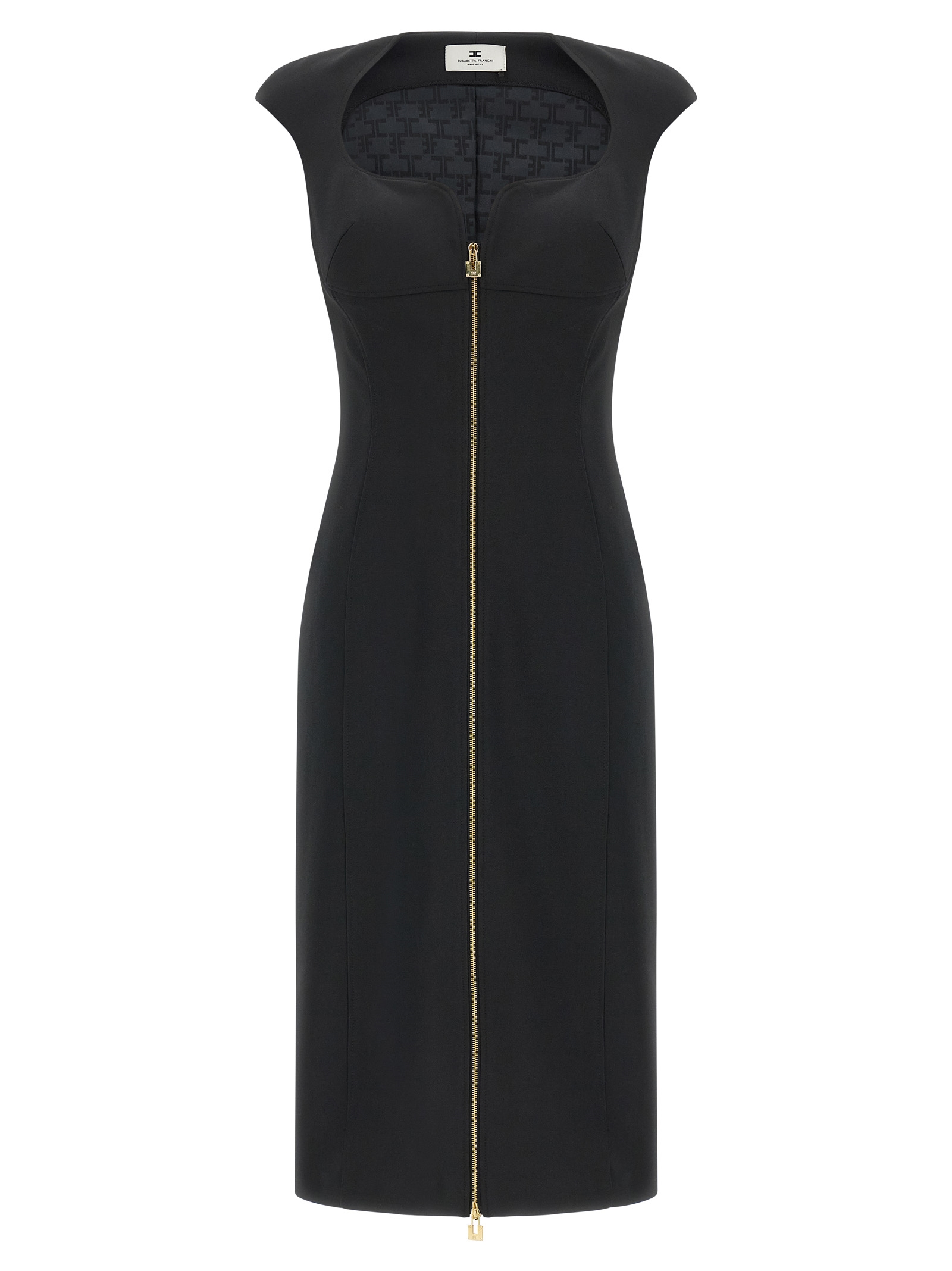 Heart-shaped neckline dress