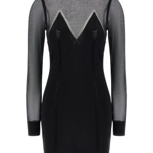 Dress with transparencies