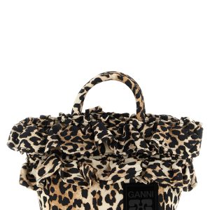 'Mini Shopper Ruffle Print' handbag