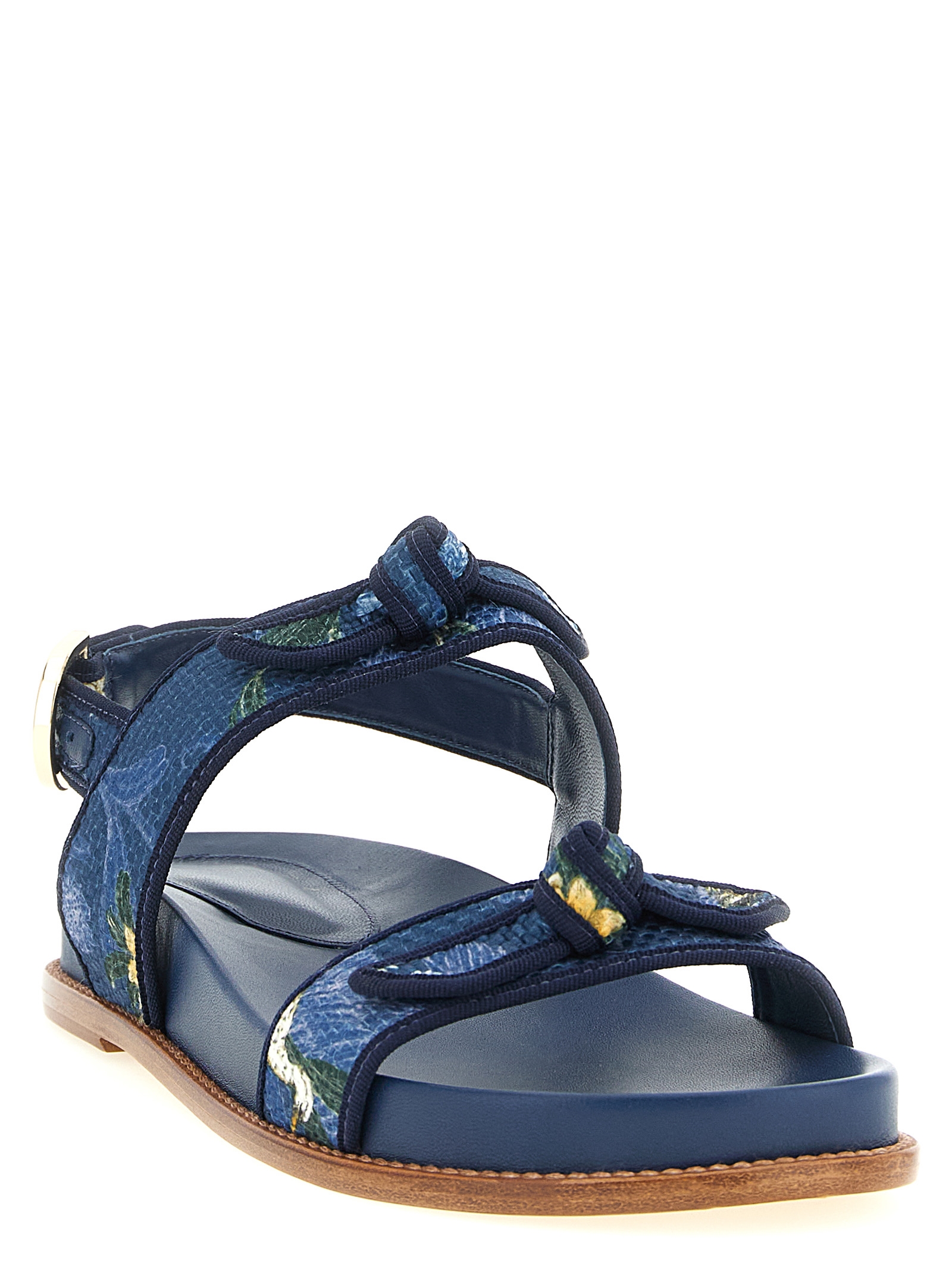 A. Birman x AGUA 'Grosgrain Raffia Sport' sandals - immagine 2