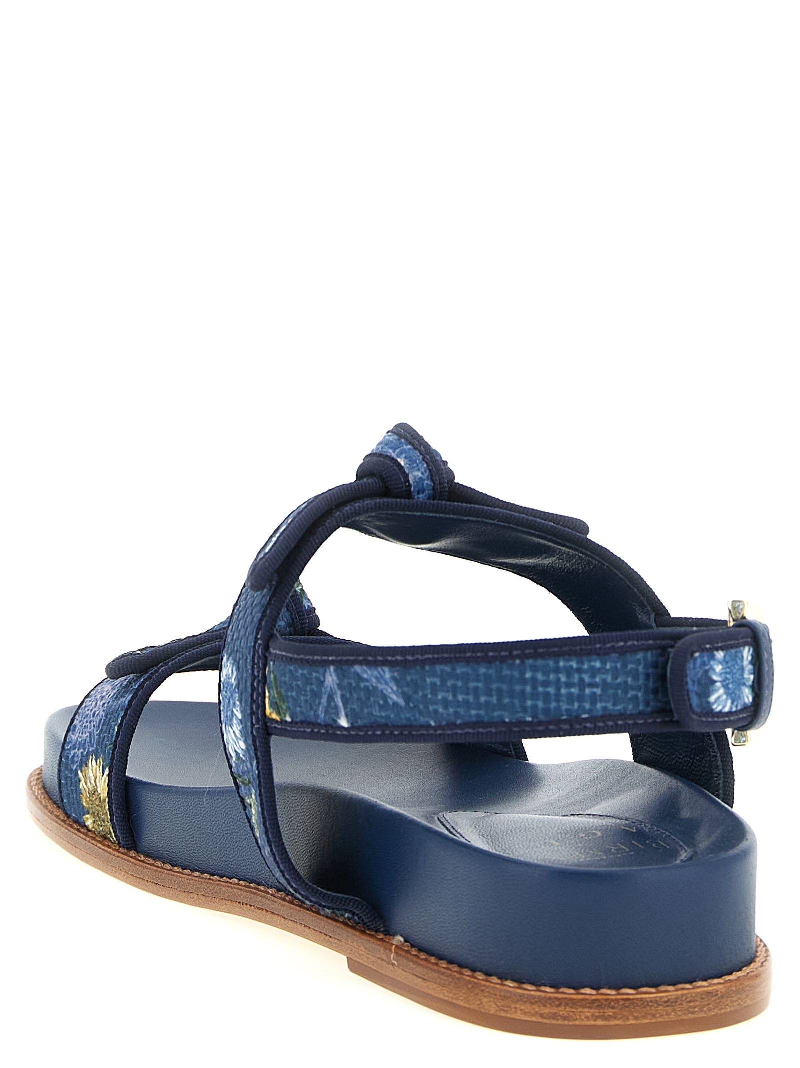 A. Birman x AGUA 'Grosgrain Raffia Sport' sandals - immagine 3
