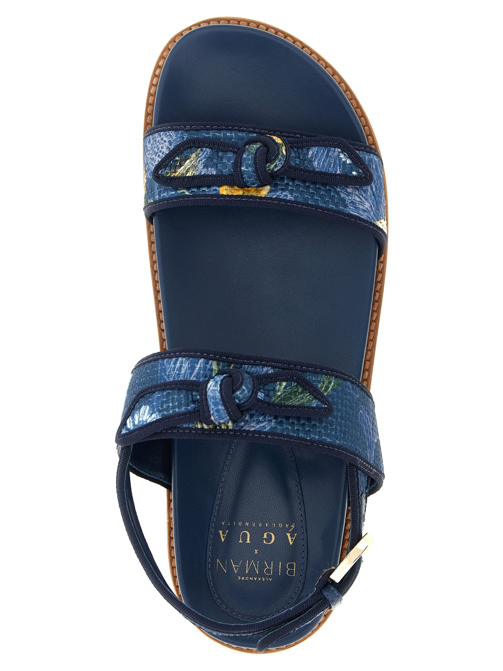 A. Birman x AGUA 'Grosgrain Raffia Sport' sandals - immagine 4