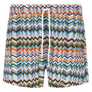 Irregular zig zag swimsuit